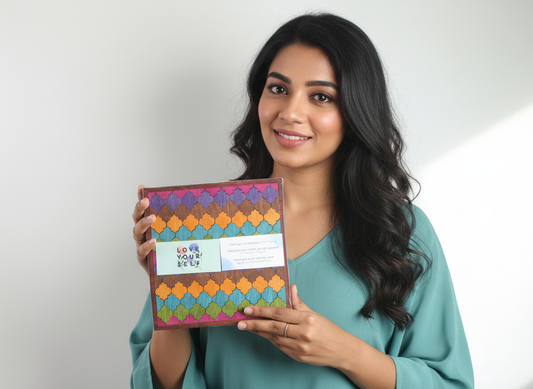 CraftCherry™ Mindful DIY Kit – Moroccan Serenity Art (8×8”)