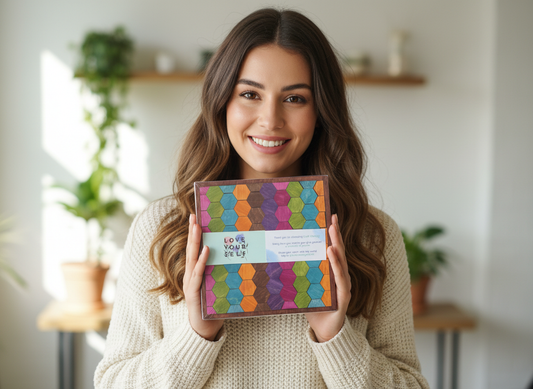 CraftCherry Mindful DIY Kit – Hexagon Zen Art (8×8”)