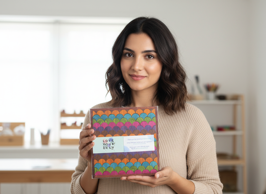 CraftCherry™ Mindful DIY Kit – Scallop Harmony Art (8×8”)